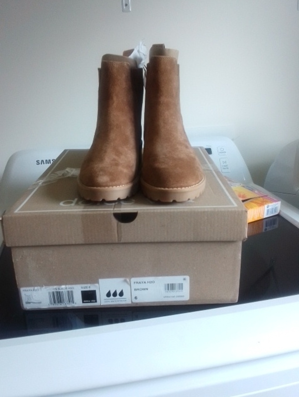 Dolce Vita Tan Suede Ankle Booties